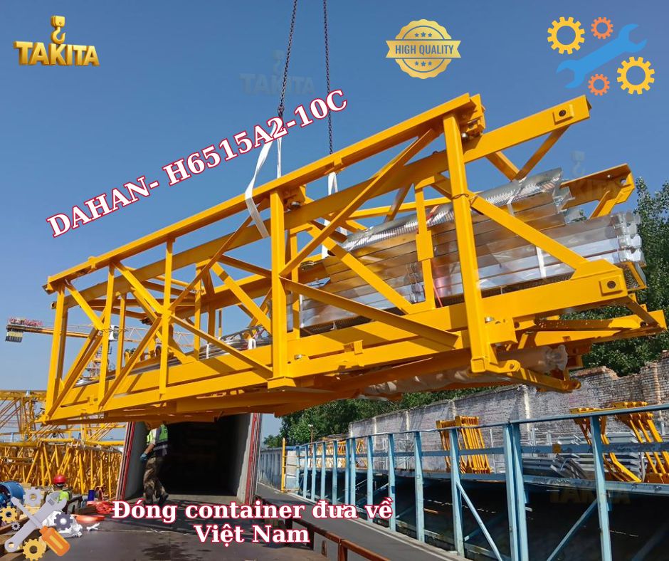 Cẩu tháp Dahan 10 tấn cần 65m