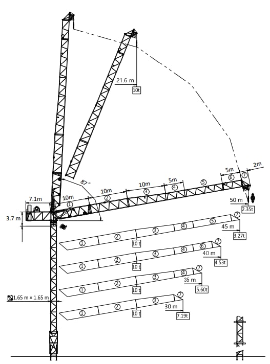 Cẩu tháp RL165-10RA