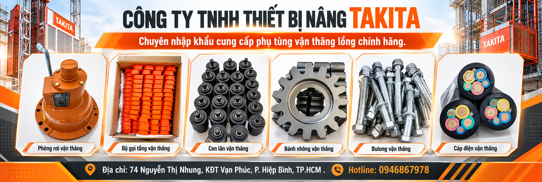 Phụ Tùng Vận Thăng Takita Chính Hãng